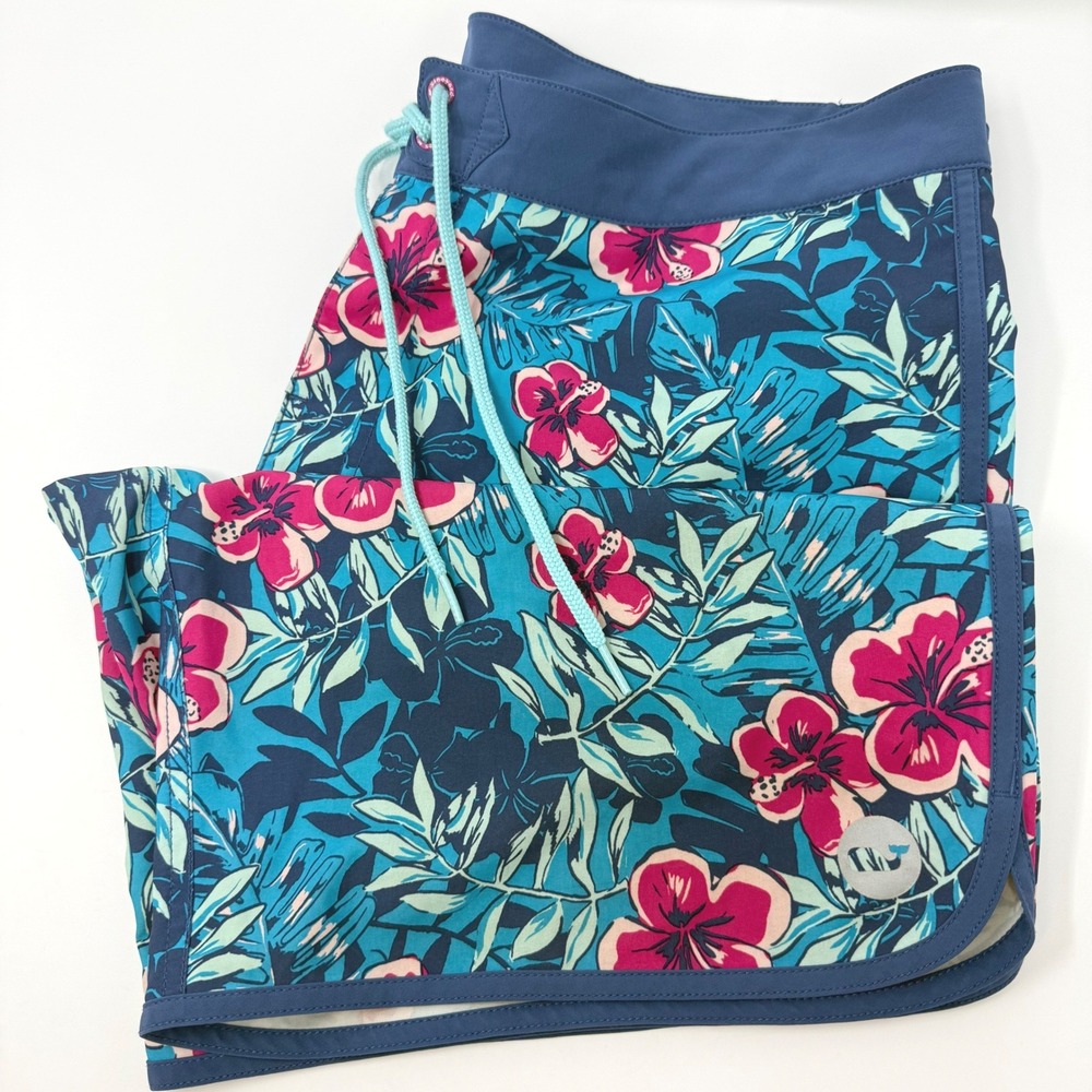 Vineyard Vines Mens 35 Board Shorts Hibiscus Floral Tropical Swim Trunk